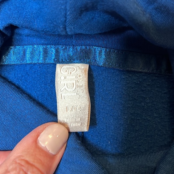 Athleta Girl Just for Funnel Neck in Peacock Blue size L / 12 - Picture 8 of 14